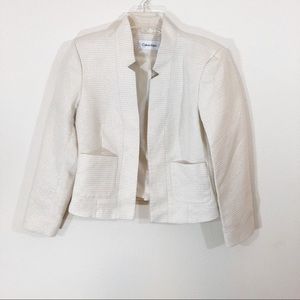 Calvin Klein | cream blazer